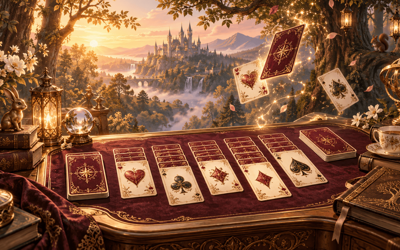 Kfir Adut - Glimmerbook Solitaire game screen